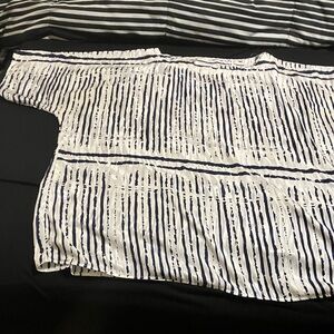 Striped Black and White Top